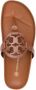 TORY BURCH Teenslippers en Schuifafstellers Bruin Dames - Thumbnail 4