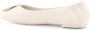 TORY BURCH Witte Leren Ballerina's Elegante Stijl Beige Dames - Thumbnail 3