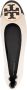 TORY BURCH Crèmekleurige Claire Leren Ballerina met Zwarte Contrastneus Beige Dames - Thumbnail 4
