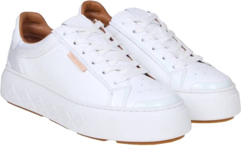 TORY BURCH Witte Leren Ladybug Sneakers White Dames