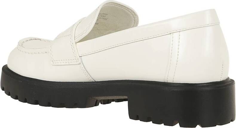 TORY BURCH Witte Leren Loafers Elegante Stijl White Dames