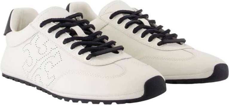 Tory Burch Witte Leren Reis Sneakers