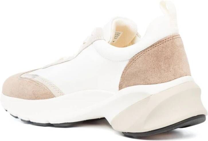 TORY BURCH Witte Sneakers metylon Suède en Leren Bovenwerk White Dames