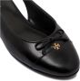 Tory Burch Zwarte leren ballerina`s Elegante enkelband - Thumbnail 2