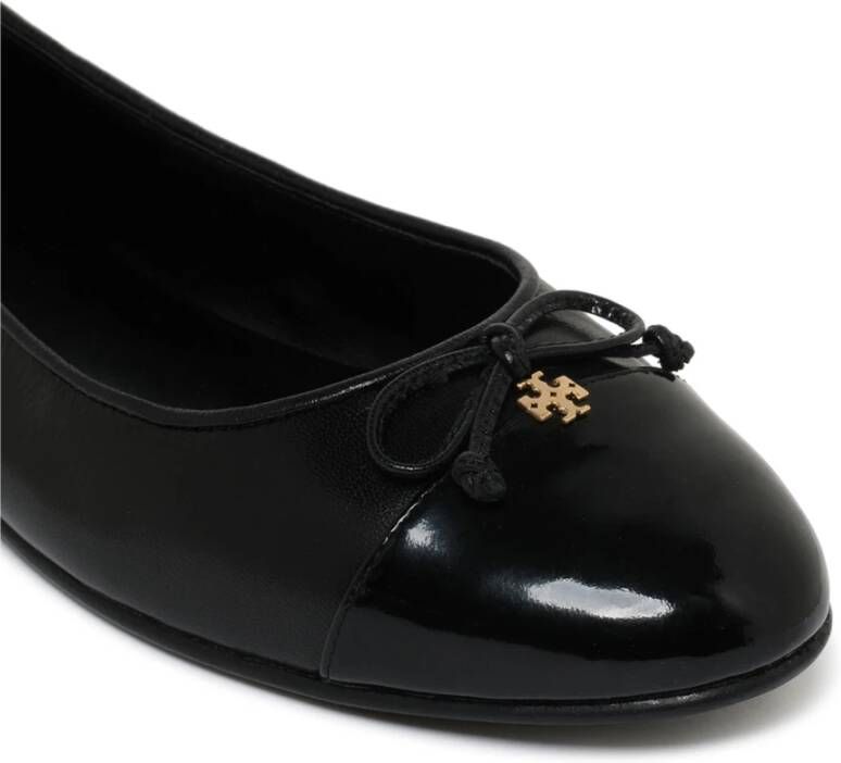 Tory Burch Zwarte ballerinaschoenen met strikdetails