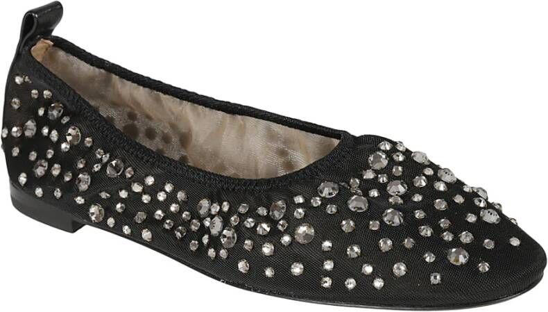 TORY BURCH Zwarte Crystal Ballet Flats Black Dames