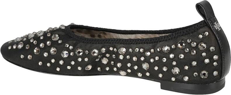 TORY BURCH Zwarte Crystal Ballet Flats Black Dames