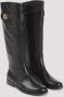 TORY BURCH Zwarte Rijlaars met T-Lock Ontwerp Black Dames - Thumbnail 8