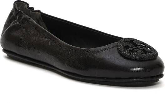 TORY BURCH Zwarte Glitter Ballerina Schoenen Black Dames