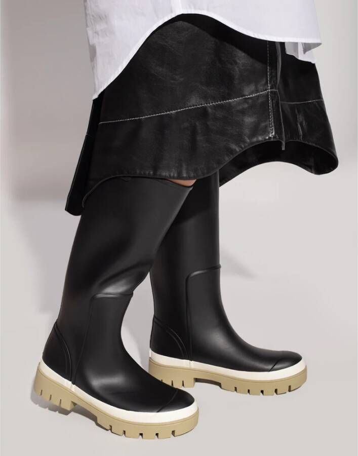 TORY BURCH Zwarte Hurricane Regenlaarzen Black Dames