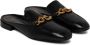 TORY BURCH Zwarte Backless Loafer met Metalen Hardware Black Dames - Thumbnail 2