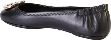 TORY BURCH Zwarte Leren Ballerina Flats Black Dames