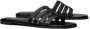 Tory Burch Zwarte Leren Double T Sandalen - Thumbnail 2