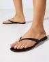 TORY BURCH Zwarte Leren Logo Flip Flop Sandalen Black Dames - Thumbnail 7