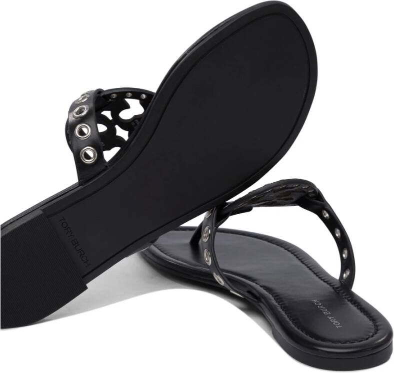 Tory Burch Zwarte Leren Sandalen voor Vrouwen