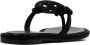 TORY BURCH Zwarte Sandalen met Logo Detail en All-Over Strass in Leer Black Dames - Thumbnail 9