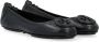 TORY BURCH Zwarte Minnie Leren Ballerina Black Dames - Thumbnail 2