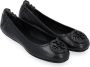 TORY BURCH Zwarte Minnie Leren Ballerina Black Dames - Thumbnail 5