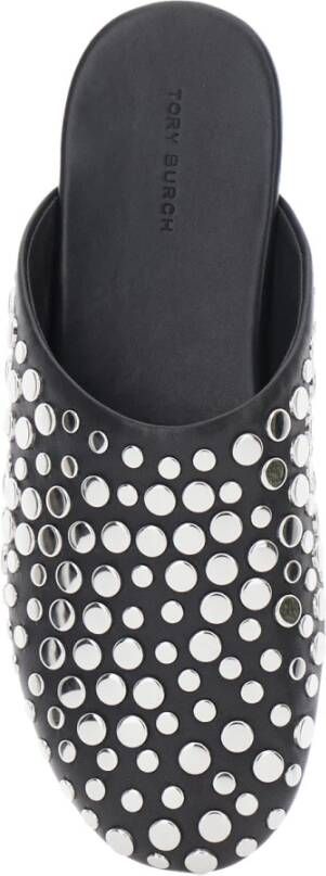 Tory Burch Zwarte Studded Mule Sandalen