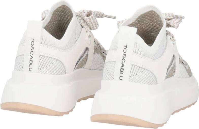 Tosca Blu Witte Elastische Sneakers