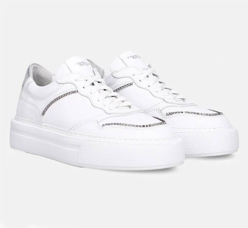 Tosca Blu Witte Leren Dames Sneakers Wit Dames