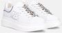 Tosca Blu Witte Leren Sneakers met Strass Accessoires White Dames - Thumbnail 2