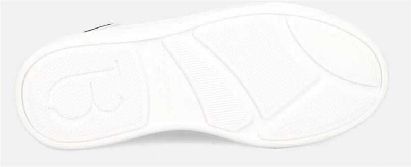 Tosca Blu Witte leren sneakers met vlinderdetail White Dames