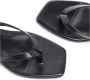 TOTEME Sandalen The Flip Flop Sandals Leather Black in zwart - Thumbnail 3