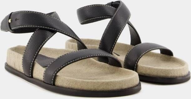 TotêMe Flat Sandals Black Dames