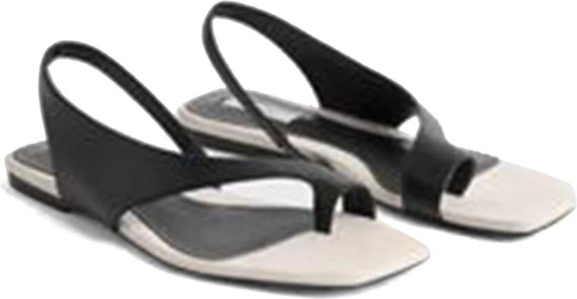 TotêMe Leren teenslippers