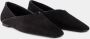 TOTEME The Everyday Flat Ballerinas Suede Black in zwart - Thumbnail 3