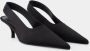 TOTEME Hoge hakken Classic Slingbacks Silk Black in zwart - Thumbnail 3