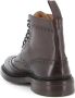 Tricker's Bruine lederen Brogue enkellaarsjes - Thumbnail 2