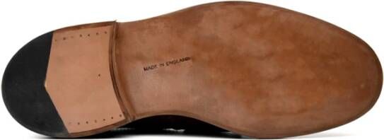 Tricker's James Suede Grijze Platte Schoenen