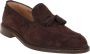 Tricker's Donkerbruine Suède Mocassin met Decoratieve Kwastjes Brown Heren - Thumbnail 2