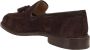 Tricker's Donkerbruine Suède Mocassin met Decoratieve Kwastjes Brown Heren - Thumbnail 3