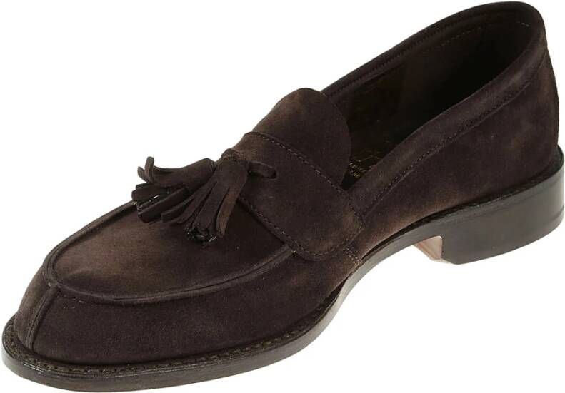 Tricker's Loafers met klep sluiting en schouderband
