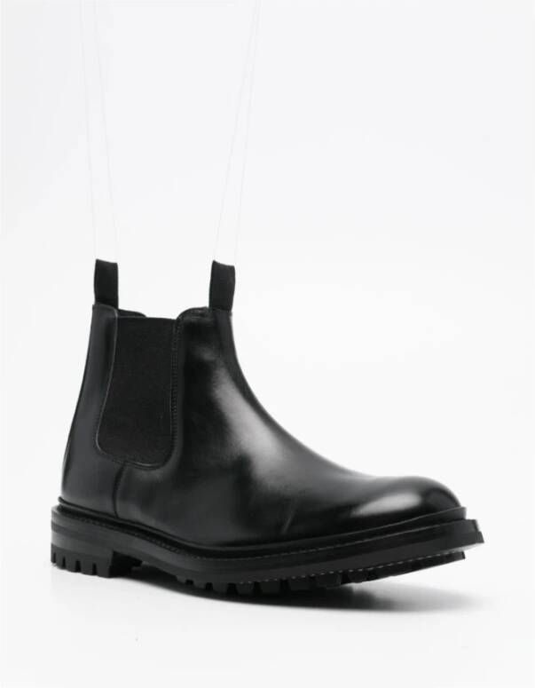 Tricker's Zwarte Kalf Lage Commando Zool Laarzen