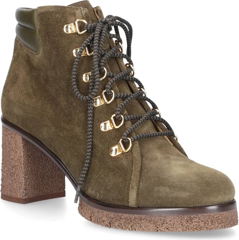 Truman's Lace-up Boots Green Dames