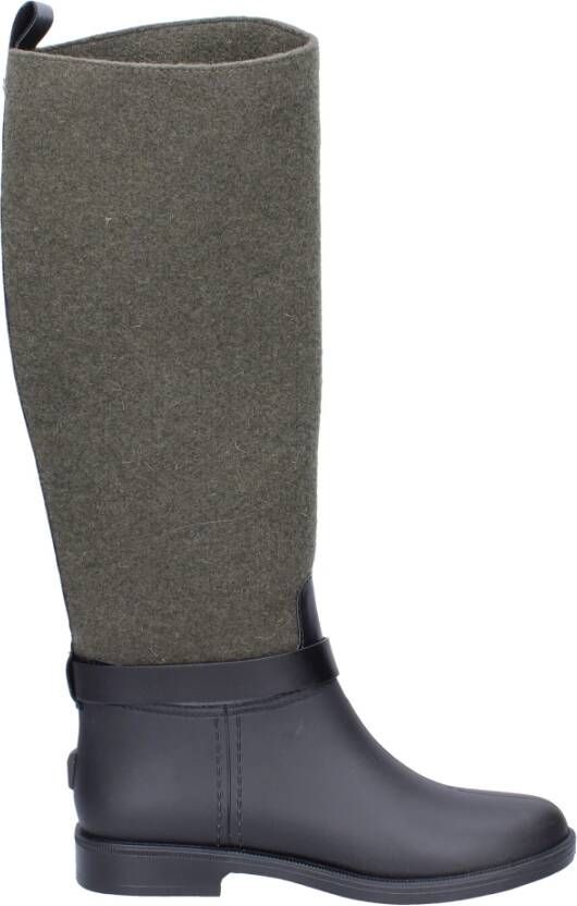 Trussardi Dames Textiel Schoenen Laarzen Green Dames