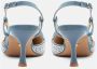 Twentyfour Denim Slingback Platte Schoenen met Strass - Thumbnail 2