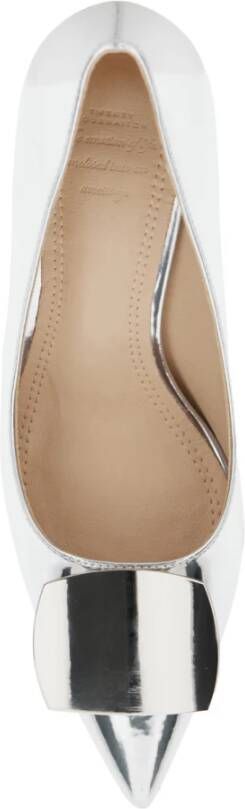Twentyfour Metallic Stiletto Pumps met Square Buckle