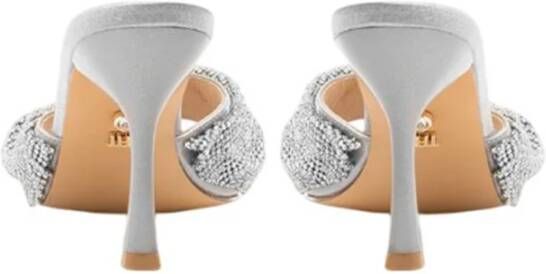 Twentyfour Zilveren Strass Knoop Sandalen
