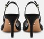 Twentyfour Zwarte Slingback Platte Schoenen met Strass - Thumbnail 2