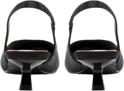 Twentyfour Zwarte Strass Hoge Hak Sandalen