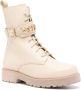 Twinset Beige Leren Veterschoenen Beige Dames - Thumbnail 4