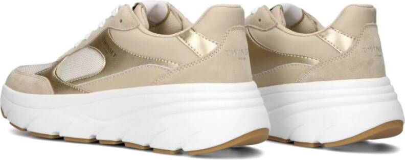 Twinset Beige Stijlvolle Sneakers voor Vrouwen