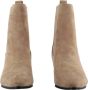 Twinset Beige Suède Leren Enkelboot - Thumbnail 2
