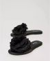 Twinset Bloemen Slide Sandalen Black Dames - Thumbnail 2