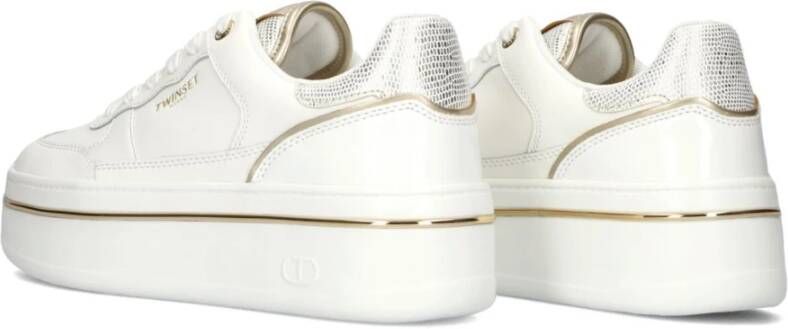 Twinset Elegante witte sneakers voor dames